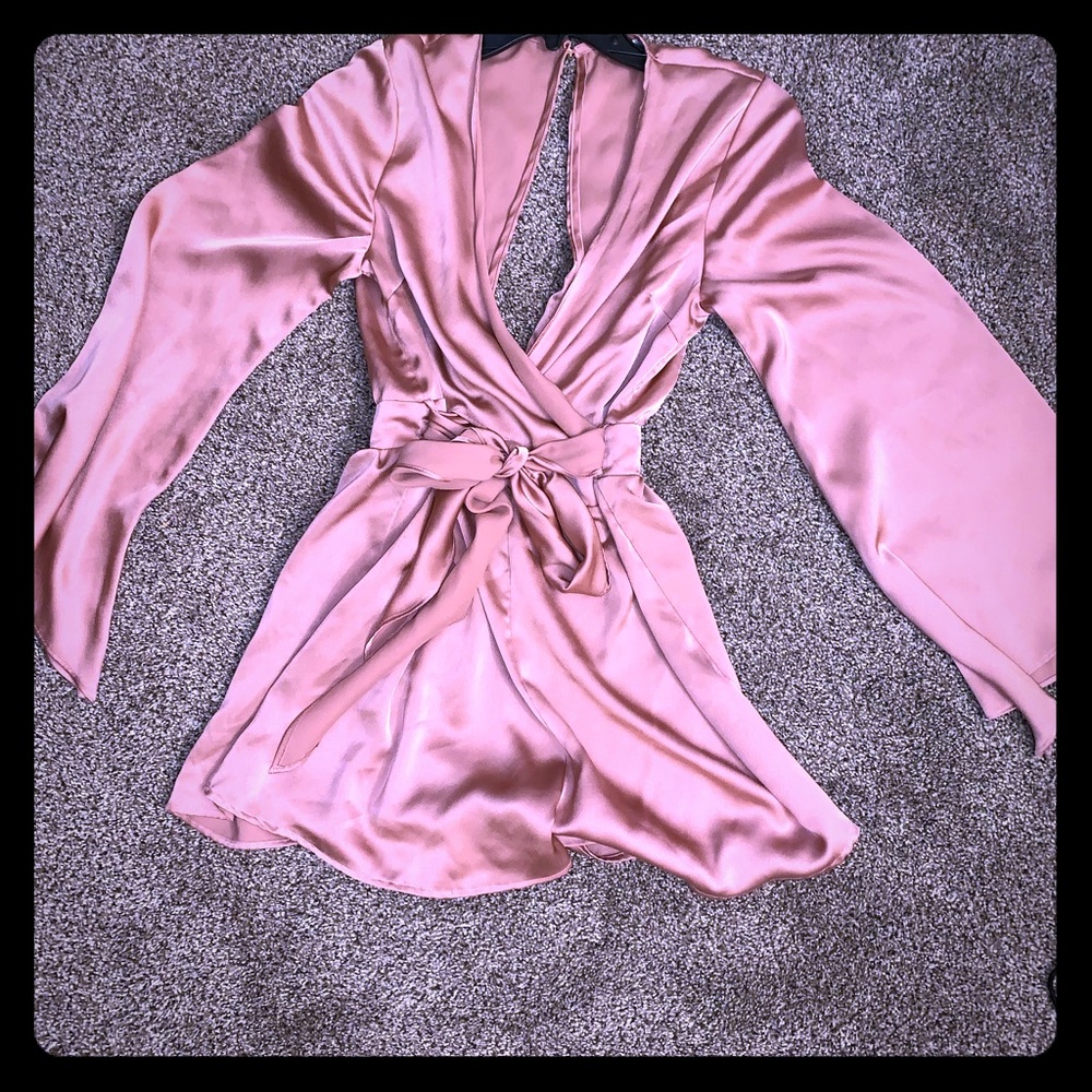 Silk romper